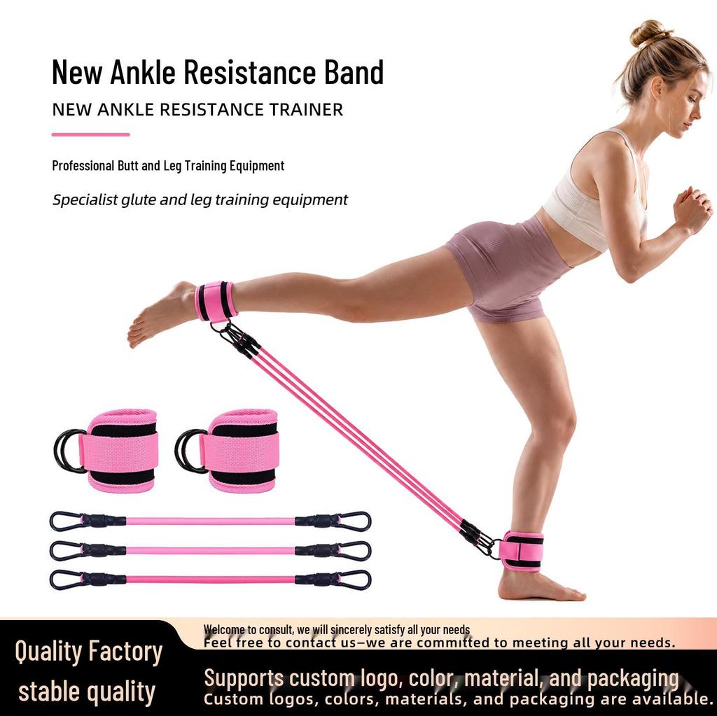Ankle Straps & Pulley System: Leg & Glute Resistance Trainer