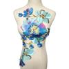 Hot,Large Blue Embroidery Peony Flower Lace Applique Sewing Collar Patch Wedding Party Clothes DIY Craft
