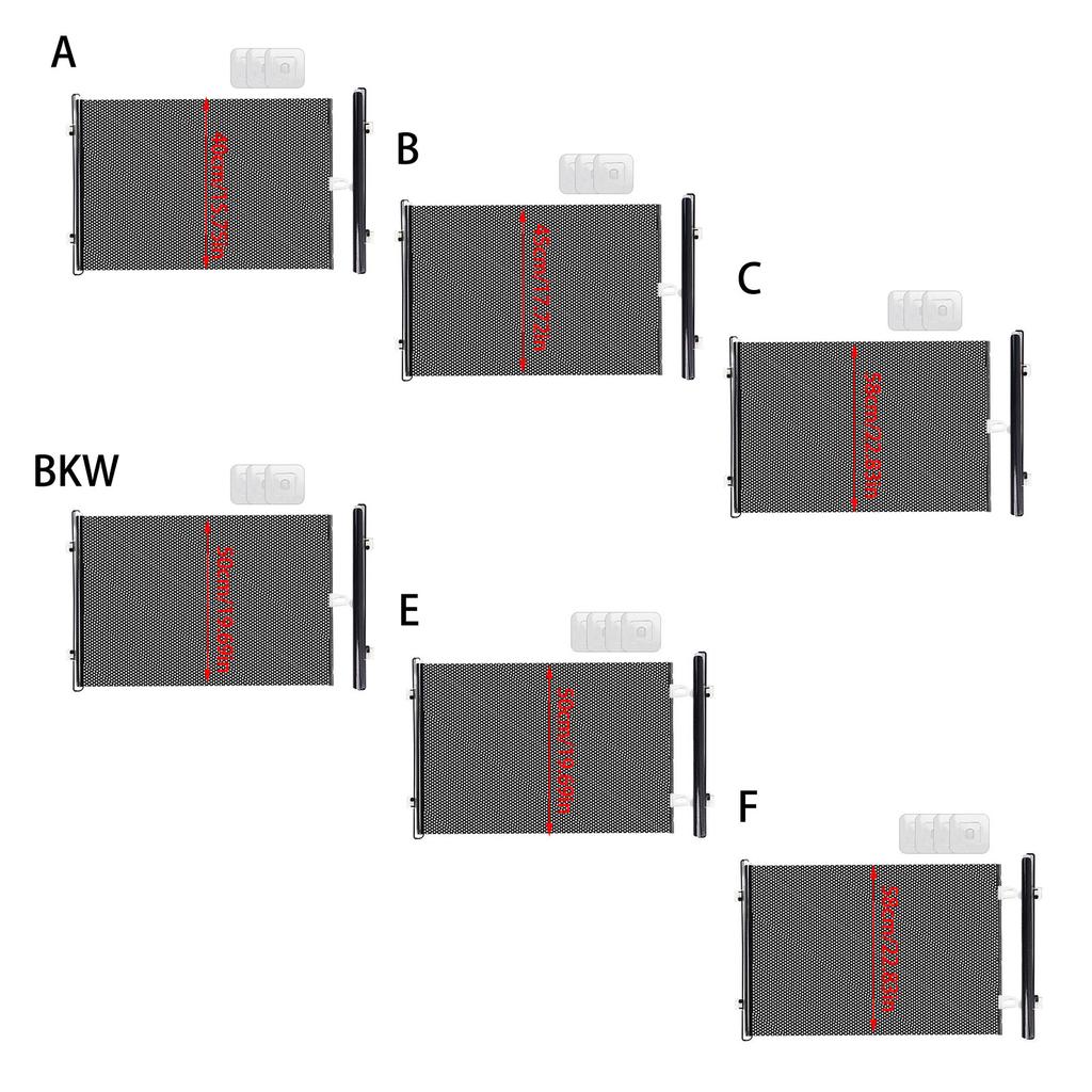 Автоматически расширяющиеся ворота для домашних животных Белый сетчатый барьер для кошек и собак с металлическим каркасом Легкая установка без инструментов Компактное решение для безопасности дома