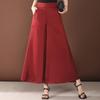 Elegant Summer Wide Leg Pants Women Fashion Casual High Waist Pants Vintage Clothes
