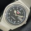 JAPAN VINTAGE SEIKO 5 AUTOMATIC 6309A MENS ARABIC BLACK DIAL WATCH A701656-5 R206c-a701656
