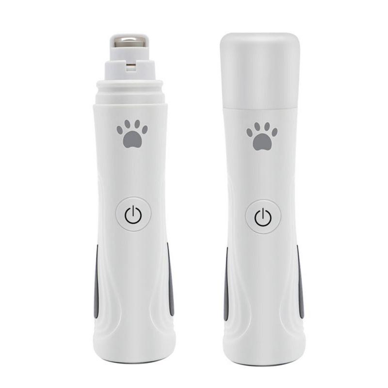 Светодиодная перезаряжаемая шлифовальная машинка для ногтей для собак, безболезненная USB электрическая машинка для стрижки ногтей с кошачьими лапами, триммер для ухода за волосами, пилка
