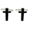 Запонки Gdesign Classic Button (Black / Silver)