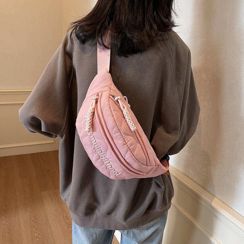 Mobile Phone Fanny Pack Trendy Brand Women's Breast Bag Simple and Lightweight Shoulder Small Backpack Women's Leisure Sports Messenger Bag Women
