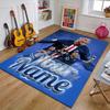 M-Mbappe Design Area Rug Personalized Name- Non-Slip, Soft & Cozy Floor Mat for Living Room, Office - Indoor/Outdoor Carpet