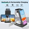 15W Wireless Charger Dock Fast 3 In1 Qi For iPhone/ Samsung /Huawei/Xiaomi/Aipods/ iWatch