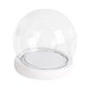 Clear Glass Dome with Base Decorative Cover Stand Display Case Jar Container for Keepsakes Collectibles Figure Anniversary Women