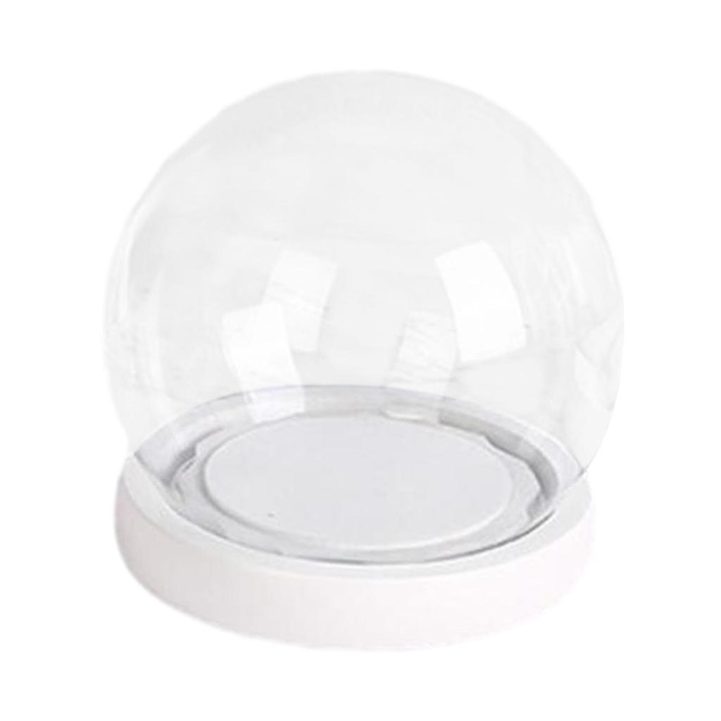 Clear Glass Dome with Base Decorative Cover Stand Display Case Jar Container for Keepsakes Collectibles Figure Anniversary Women