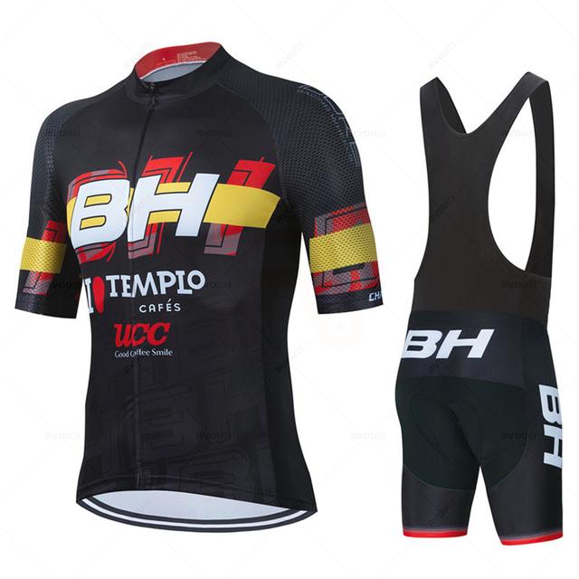 BH Team Bike Велосипедный трикотажный комплект Мужская летняя горная форма с короткими рукавами Ropa Ciclismo Maillot Hombre Велосипедная одежда Костюм
