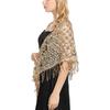 1Pc Elegant  Triangle Sequins Wedding Shawl Women Evening Dress Shawl Ladies  Banquet Decoration Tassel Shawls