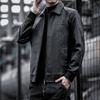Кожаная одежда мужская весна и осень новый тренд плюс толстый плюс размер толстый искусственная кожа повседневная куртка модная искусственная кожа куртка