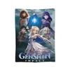 Genshin Impact Игровые Пледы Ультрамягкий Фланелевый Плед Удобное Плюшевое Тонкое Одеяло