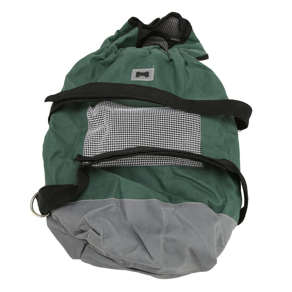 Dog Wheelchair Breathable Safe Chest Limbs Protection Rear Legs Pet Drag Bag Scooter for Paralyzed Pets L (Suitable for