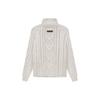 Fear of God Essentials Мужской вязаный пуловер с текстурой, однотонный, с высоким воротником, длинным рукавом, топ Wheat FOG-SS22-104