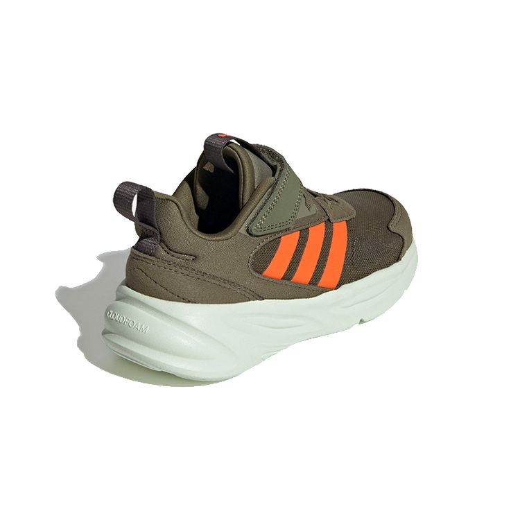 Adidas Ozelle J Focus Olive Impact Orange Kids Sneakers Green Linen-Green GY7112