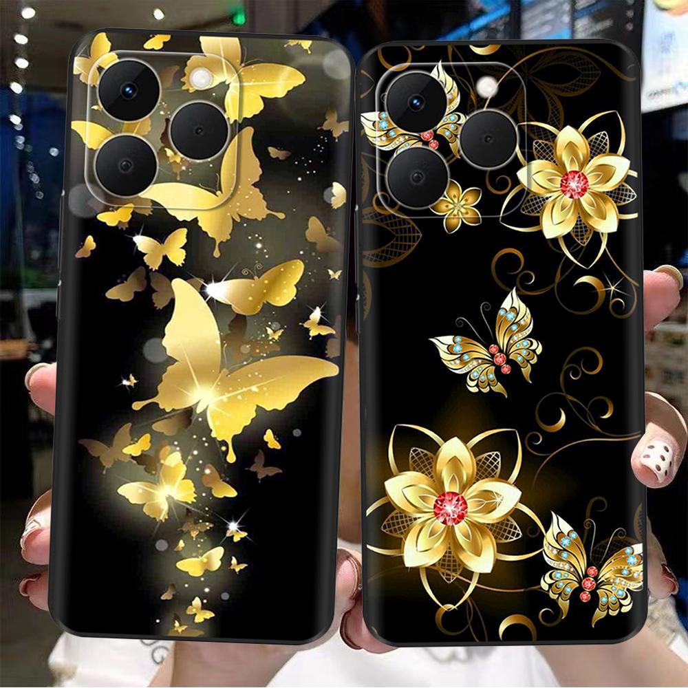Для Realme 15T 5G Чехол Мягкий Силиконовый Бампер Мультяшный Цветок Череп Рисунок Задняя Крышка Для Oppo Realme 15T 15 T Чехлы Для Телефона Funda