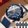 Wristwatch Waterproof Chronograph Date Men Watch Military Army Luxury Silicone Original Sport Male Clock