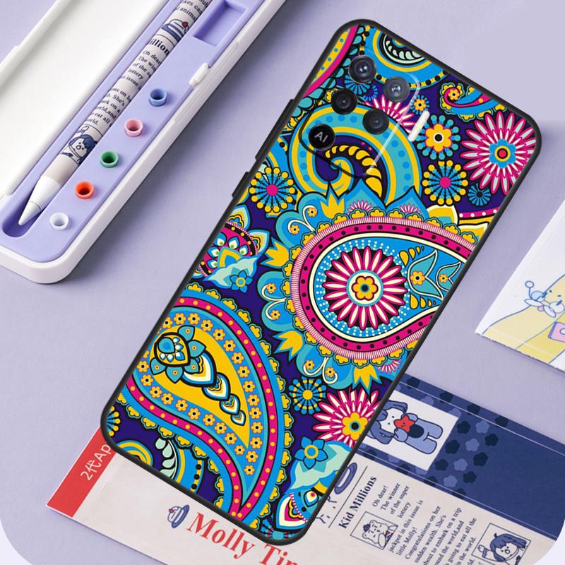 Чехол с узором пейсли для Oppo A96 A76 A16 A94 A74 A54 A15 A18 A38 A58 A78 A98 A40 A60 A80 A57 A17 A77 A5 Pro