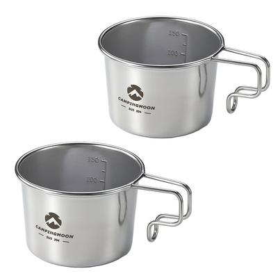 CAMPING MOON Кемпинговая кофейная кружка для одного S Кружки, 160 мл, Набор из 2 шт., SOLO MUG S-180-2P
