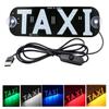 Светодиодный декор, мигающая присоска для такси на окне автомобиля с USB и переключателем включения/выключения, лампа такси, знак такси