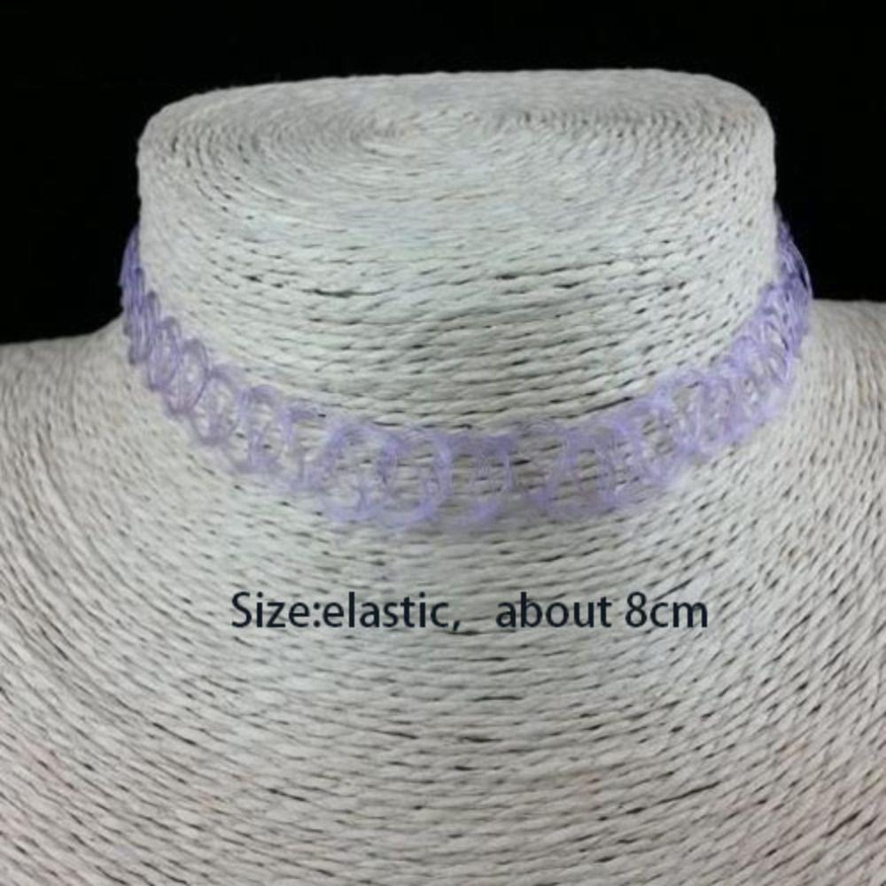 Качественное плетеное рыбье волокно эластичное ретро ожерелье винтажное эластичное колье-чокер тату-чокер