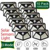 1-12PCS 100 LED Solar Power Wall Light 3Mode Motion Sensor Waterproof Lamp Outdoor Solar Lights Garden Street Lamp Decoration