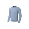 Li Ning Fitness Series Letter Print Round Neck Pullover Fleece Теплая толстовка с длинным рукавом Мужская толстовка Soft-Gray-Blue AWDSA47-4