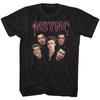 Футболка Nsync Тимберлейк Мальчиковая группа Групповое фото Размеры S 5XL 100% Черный Хлопок