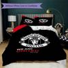 Manchester Unitedaa Pattern Bedding uilt Set uilt Cover Pillowcase Home Decoration Birthday Gift (1 * duvet cover + 2 * pillowcase without core)