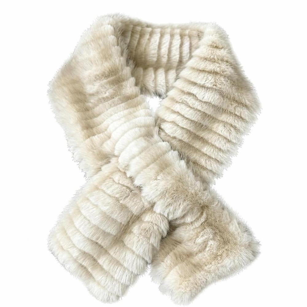 Faux Mink Fur Plush Neck Warmer Soft Plush Faux Fur Collar Gifts Fur Neck Wrap Winter Wear