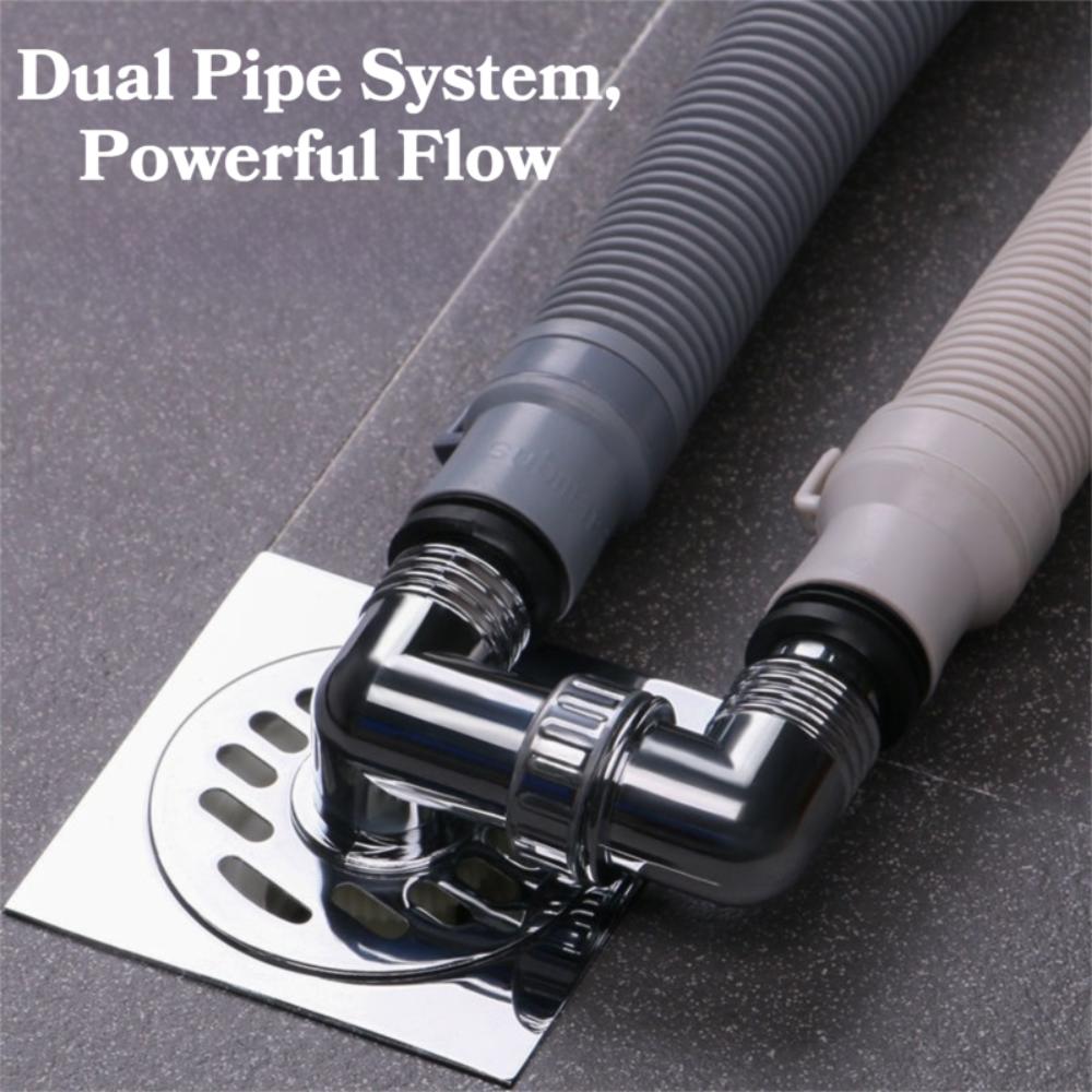 Three-Way Drain Connector Adapter 2-In-1 Universal Drain Adapter Home Laundry Use