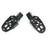 2X Universal Aluminum Motorcycle Footrests Foot Peg Mount Pedals For Dirt Bike Black