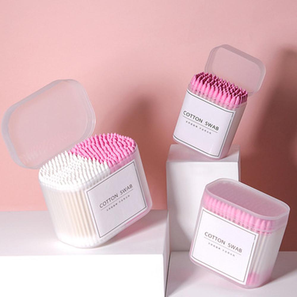 Men Women Paper stick Cotton Home Cotton Swabs Dual Heads Makeup Cotton stick Ear Cleaning Tools