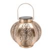 Outdoor Waterproof Solar Lantern Hollow Out Hanging Solar Lantern Metal Decorative Garden Light
