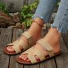 Flat-bottomed Cool Slippers Women's Summer New Velcro Flat-bottomed Slippers Women