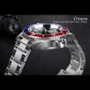 WINNER Top Men's Watch Automatic Mechanical Ribbon Calendar Water Ghost Series Watch Silver Stainless Steel Waterproof Luminous