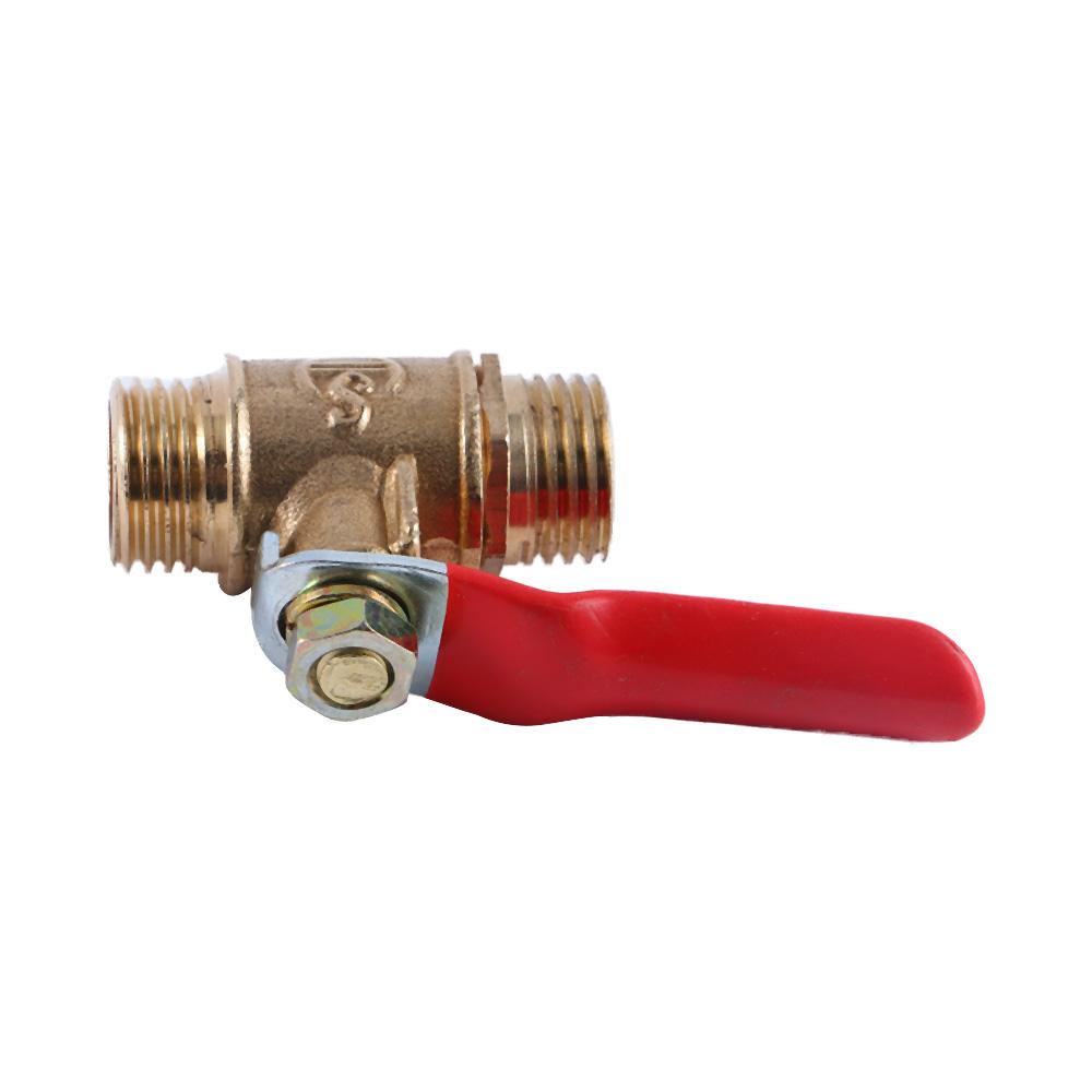 G1/4 Full Port Hose Connector Brass Pipe Male to Male Thread Switch Ball Valve Pipe Fittings