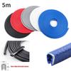 5M Универсальная защитная полоса для защиты кромки двери автомобиля от столкновений со стальным дисковым бампером, защитная полоса от царапин