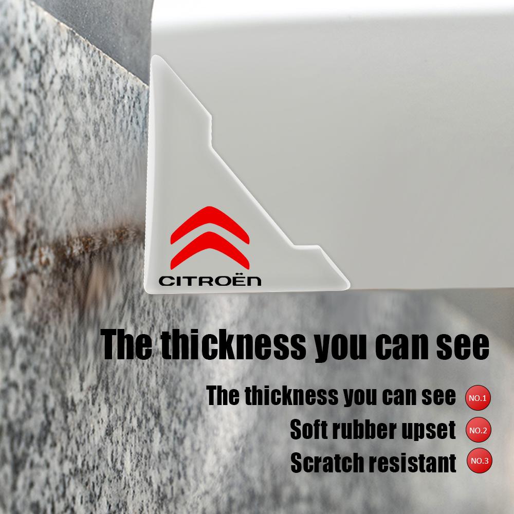 2 шт./комплект Прозрачные Угловые Защитные Наклейки от Столкновений на Дверь Для Citroen C4 C3 C5 C1 C2 berlingo 5axo vts Автоаксессуары