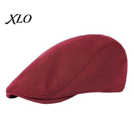 Casual Streetwear Cap Men Woolen Newsboy Flat Cap, Soft Fitted Driving Cabbie Hat, Retro Gentleman Headwear Style Peaked for Spring And Autumn