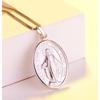 Кулон из стерлингового серебра 925 пробы в стиле ретро с Девой Марией