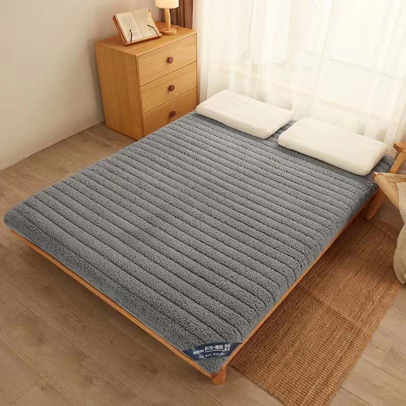 Зимний дышащий удобный студенческий общий матрас, топпер, теплый плюшевый матрас против клещей, мягкий утолщенный коврик для постельного белья