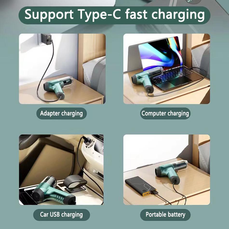 13000/20000Pa German Original Car Vacuum Cleaner 3 In 1 Wireless Portable Cleaning Robot Mini Home Outdoor Blower for Vacuum Cleaner Keyboard Cleaning
