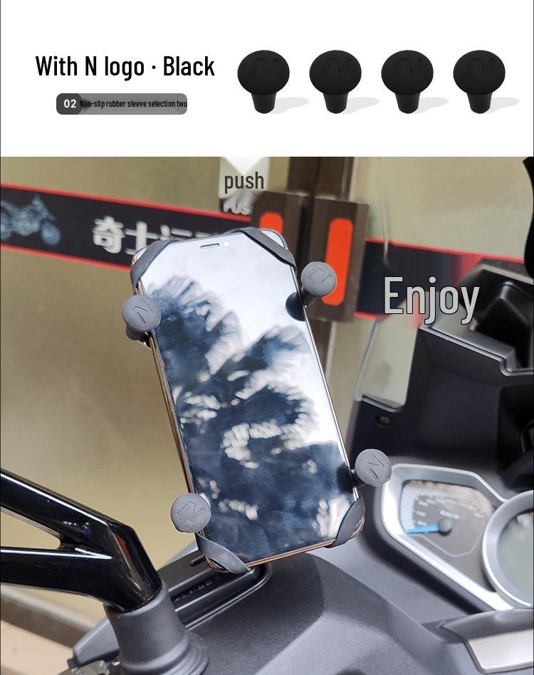 Orion Non-slip Cross-border Mobile Phone Holder with Cross Clip Rubber Head