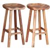VidaXL Set of 2 Bar Stools, Pub Chair, Bistro Seat, Furniture for Dining Room Kitchen Living Room Home Interior, 244247