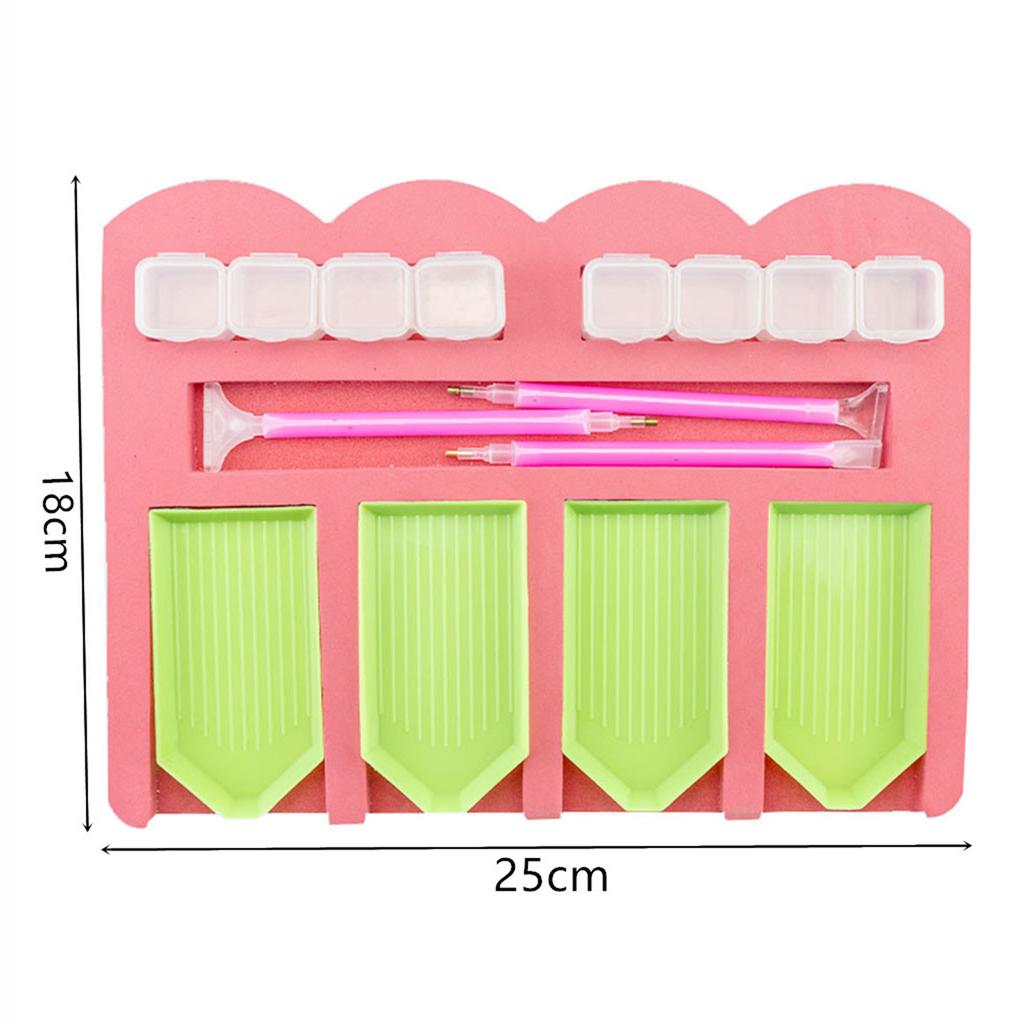 Multi-function Diamond Painting Tray Holder Drill Pen Diamond Box Organizer DIY Craft