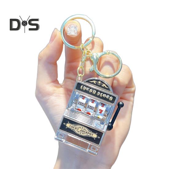 Мини-казино игровая консоль брелок портативный пластиковый брелок забавный подарок для геймеров многофункциональный игровой брелок