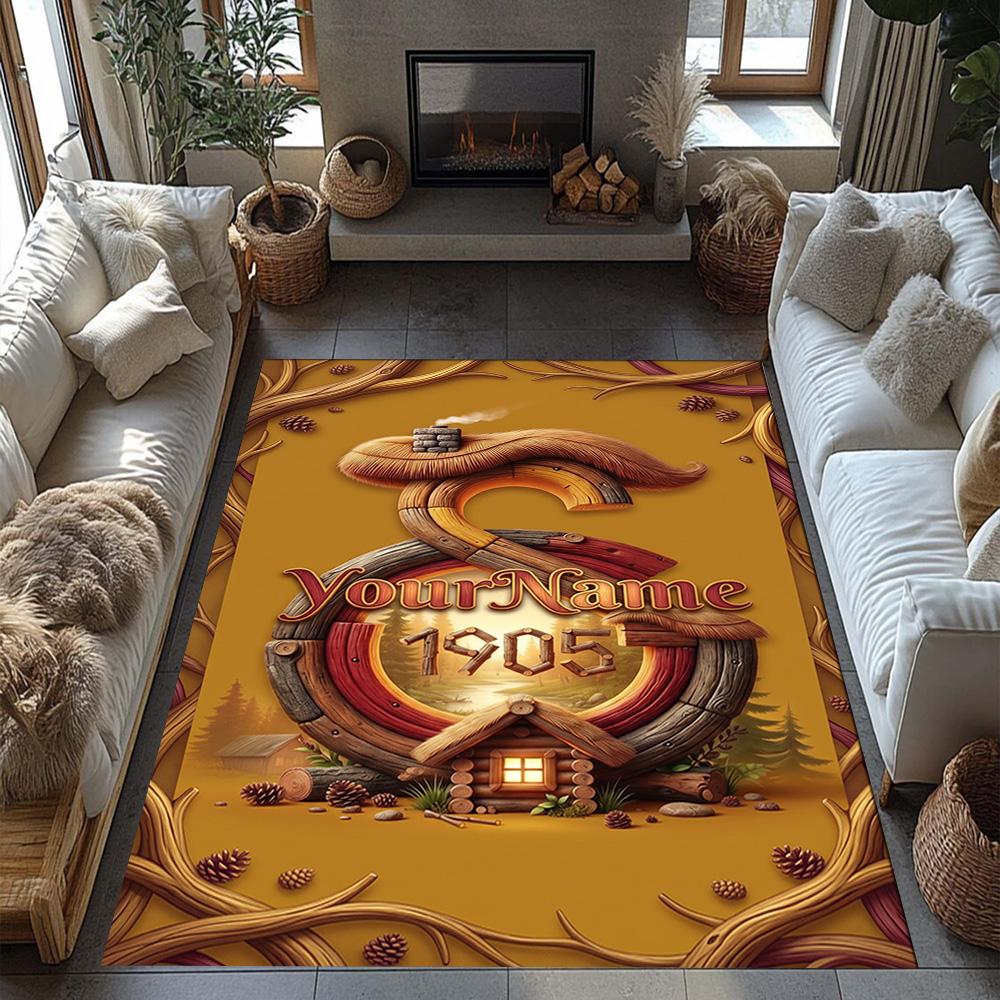 Galatasaray Customize Your Name Carpet Suitable For Outdoor Balcony Kitchen Study Room Antislip Carpet Office Home Decor Birthdaychristmas Gift
