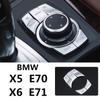Автомобильный Стайлинг, мультимедийная ручка, декоративная наклейка для BMW X5 E70 X6 E71, модификация интерьера