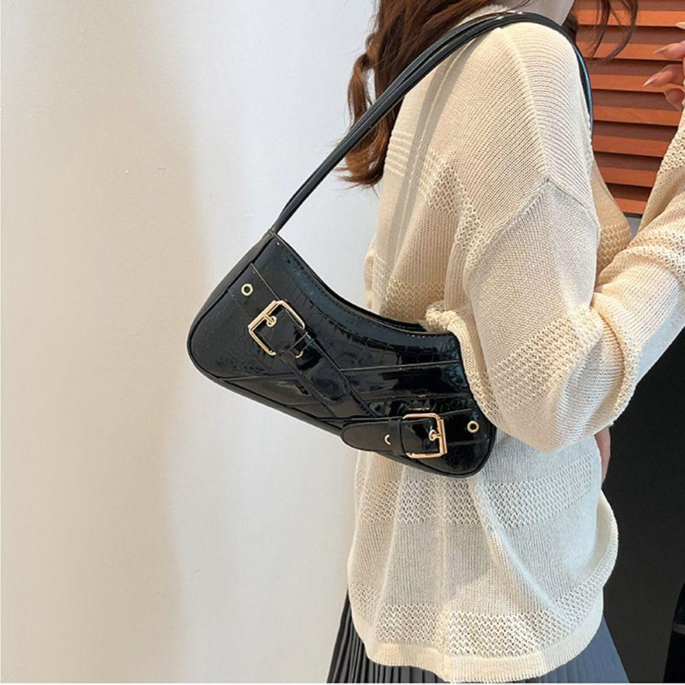 New Design Y2k Shoulder Bags Harajuku Spicy Girls Handbag Sweet Cool Belt Buckle Armpit Bag Women